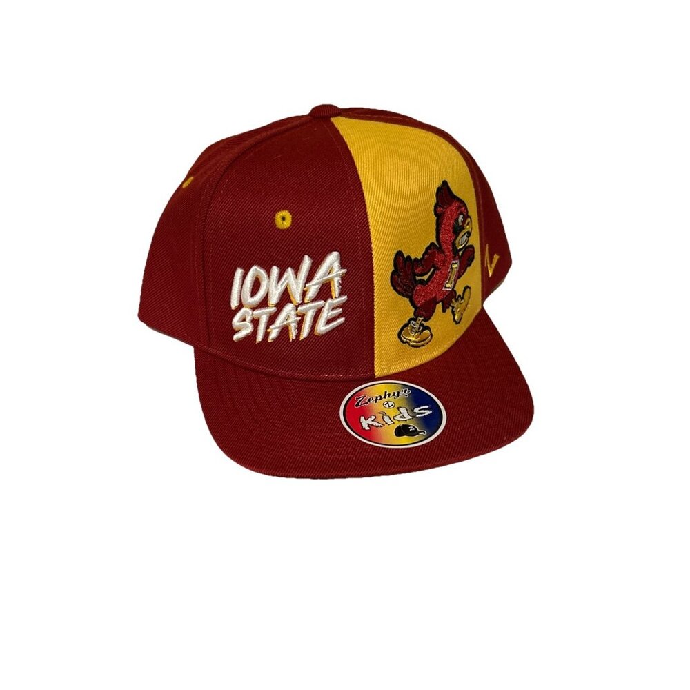 Iowa Cyclones kids snapback Flat Bill hat NCAA Zephyr New